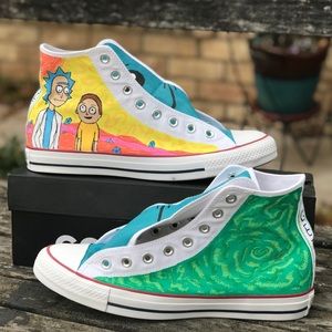 Rick and Morty custom converse